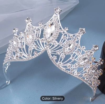 Silver  Shimmering Princess Crown