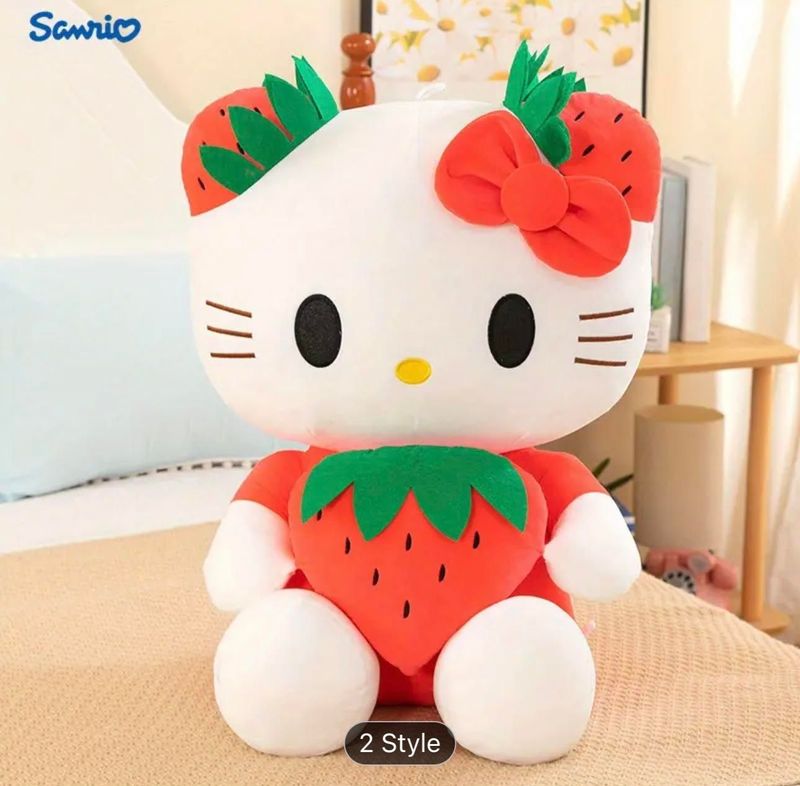 Red Hello Kitty Strawberry plush