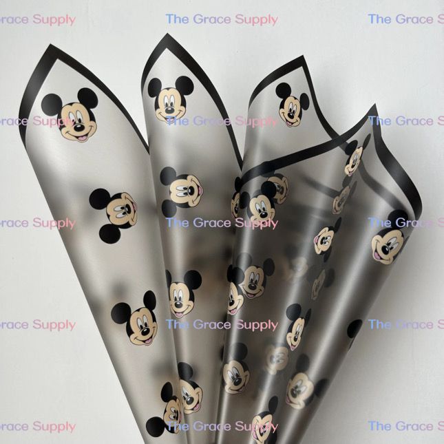 Black Translucent M Mouse wrapping paper
