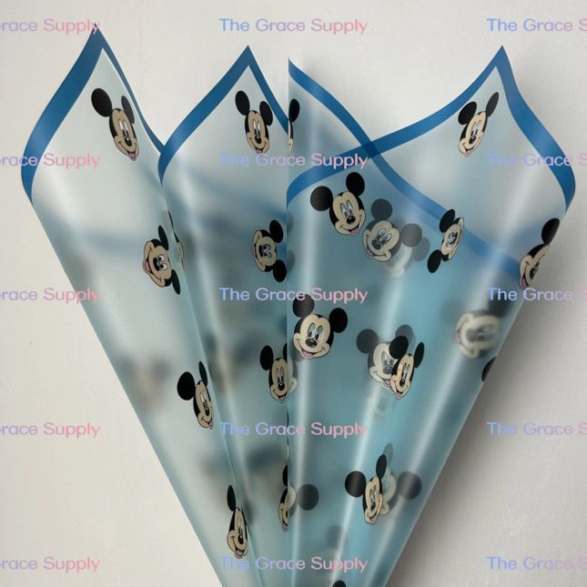 Blue Translucent M Mouse wrapping paper
