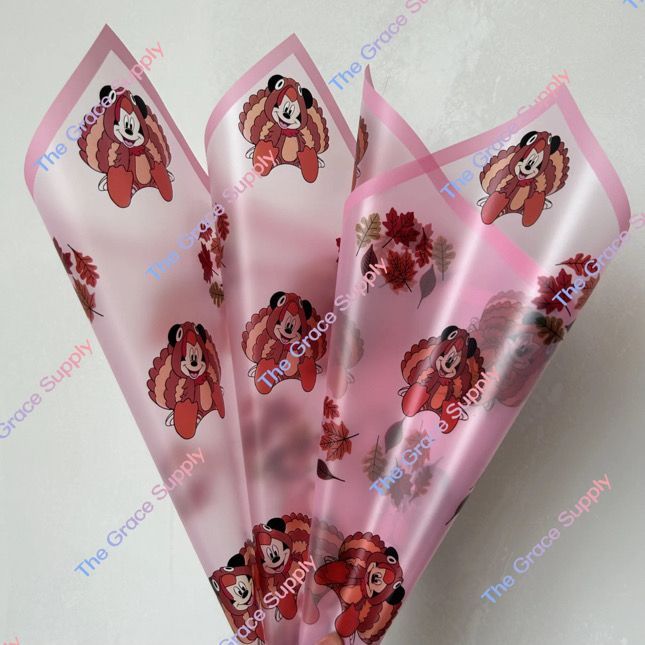 Translucent pink paper with pink edges