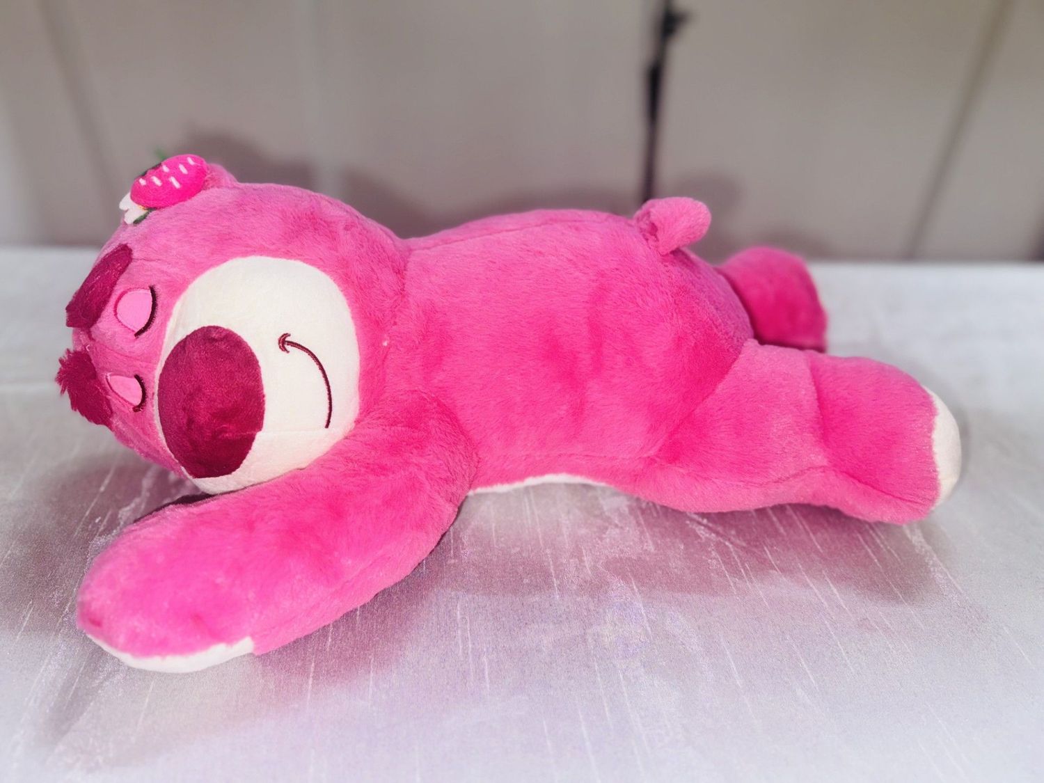 15.75" Pink Sleep Bear