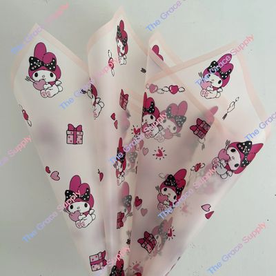 Pink Translucent Melody Wrapping Paper