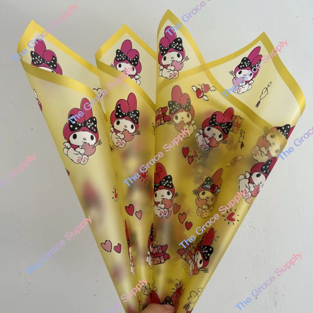 Gold Translucent Melody Wrapping Paper
