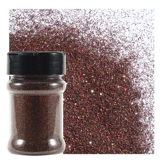 3oz Brown Glitter Bottle