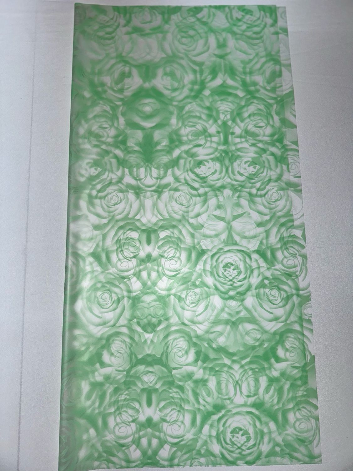 Green Rose Design Paper