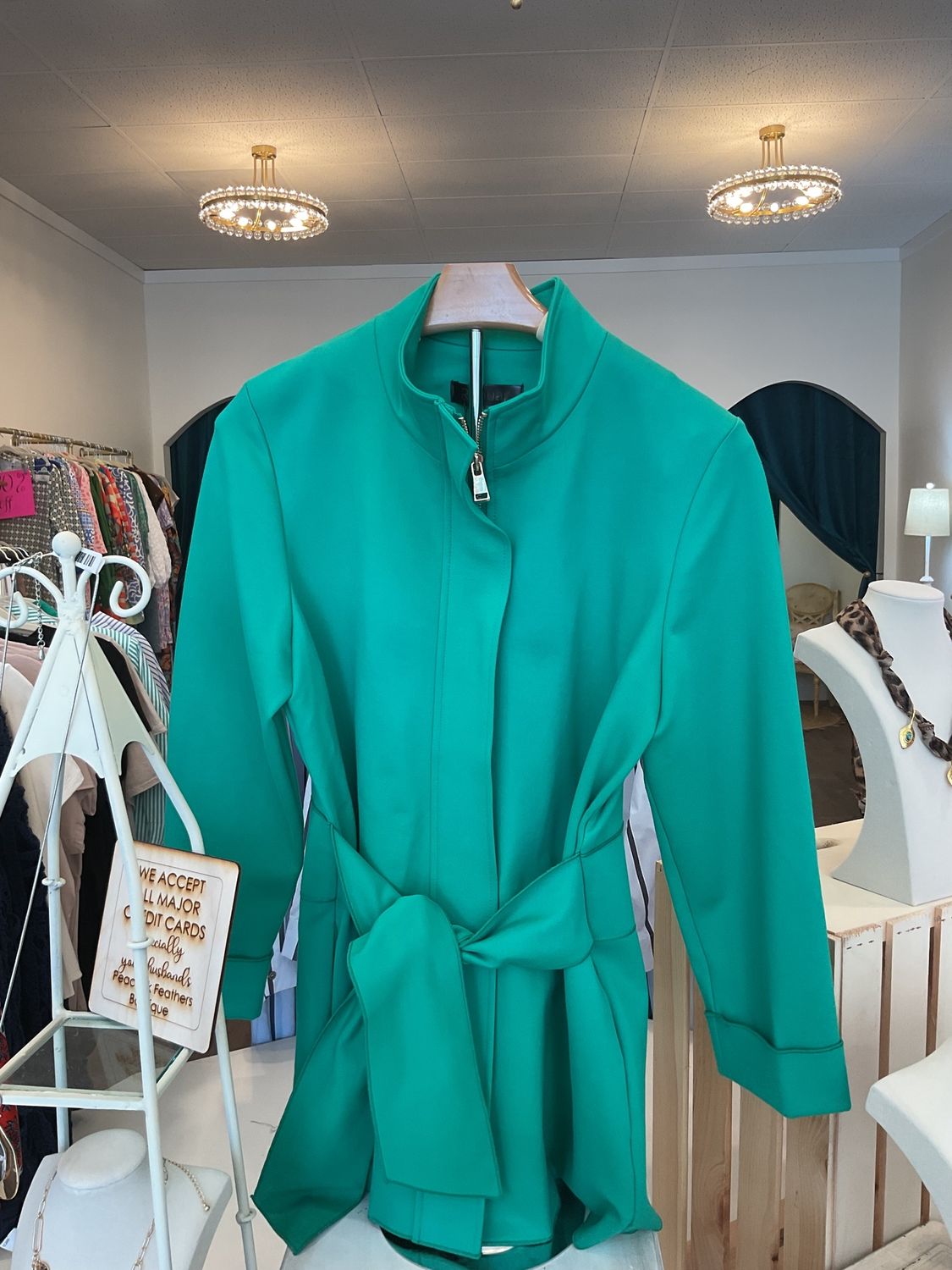 JADE JACKET WITH WAIST TIES