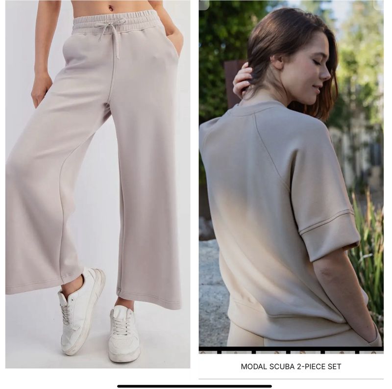 MODAL 2-PC SET- (CREME OR BLACK OPTION)