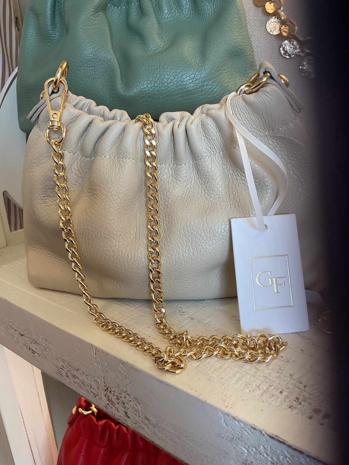 GF1020 GENUINE ITALIAN LEATHER CLUTCH/CROSSBODY