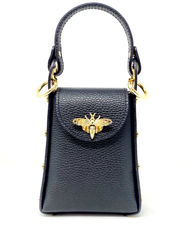GF1080- LEATHER BUTTERFLY CLUTCH
