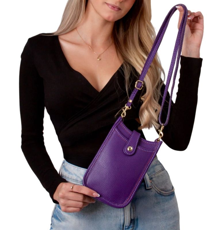LEATHER CROSSBODY HANDBAG (LARGE CELL)
