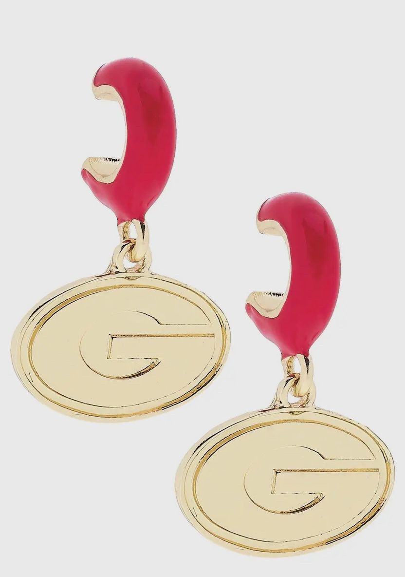 UGA LOGO HUGGIE HOOPS