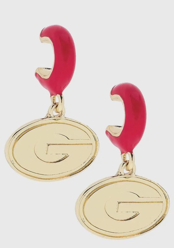 UGA LOGO HUGGIE HOOPS