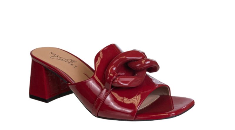 NAKED FEET COTERIE-DEEP RED