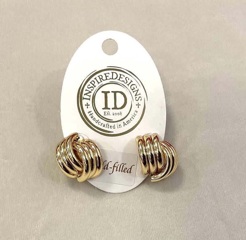 ID LOVE KNOT POST EARRINGS