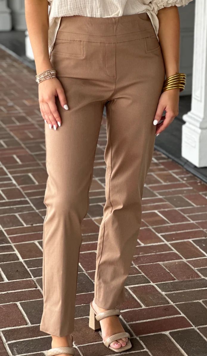 RENUAR PULL-ON PANT- TAN