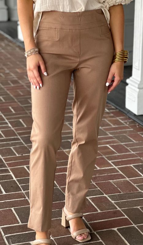 RENUAR PULL-ON PANT- TAN