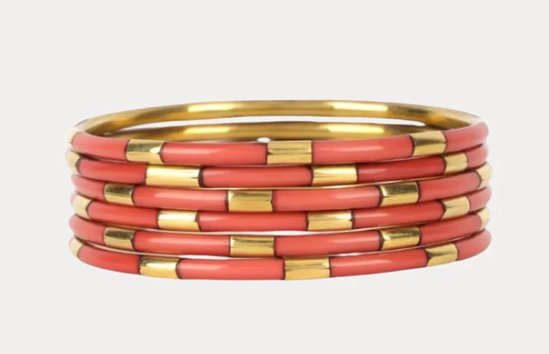 VEDA BANGLES ( set of 6)- CARAMEL
