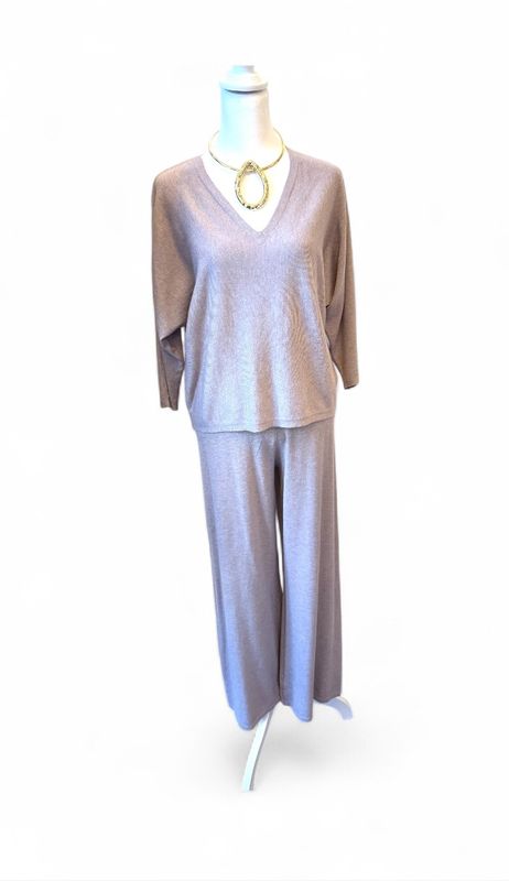 CAMILLE 2-PC SET- HEATHERED LAVENDER