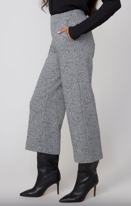 RENUAR BLACK COMBO KNIT PANT