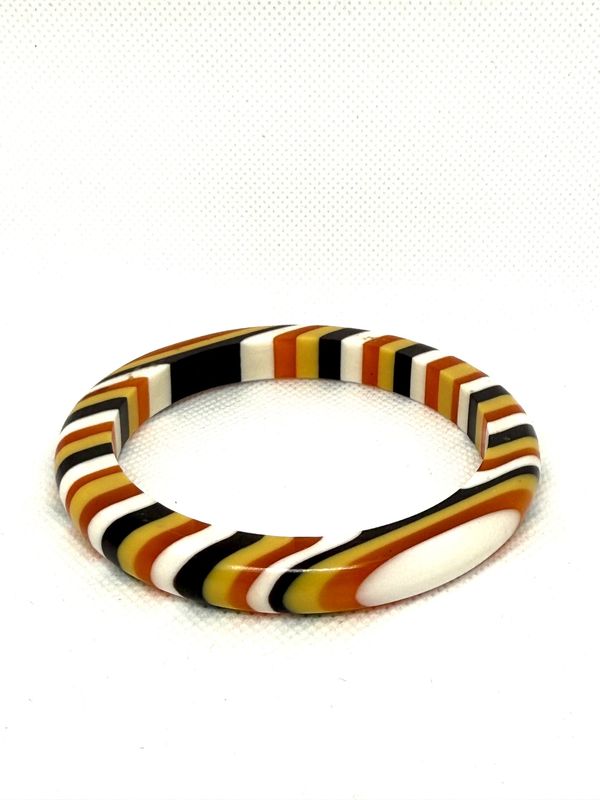 BROWN/GOLD RESIN BANGLE