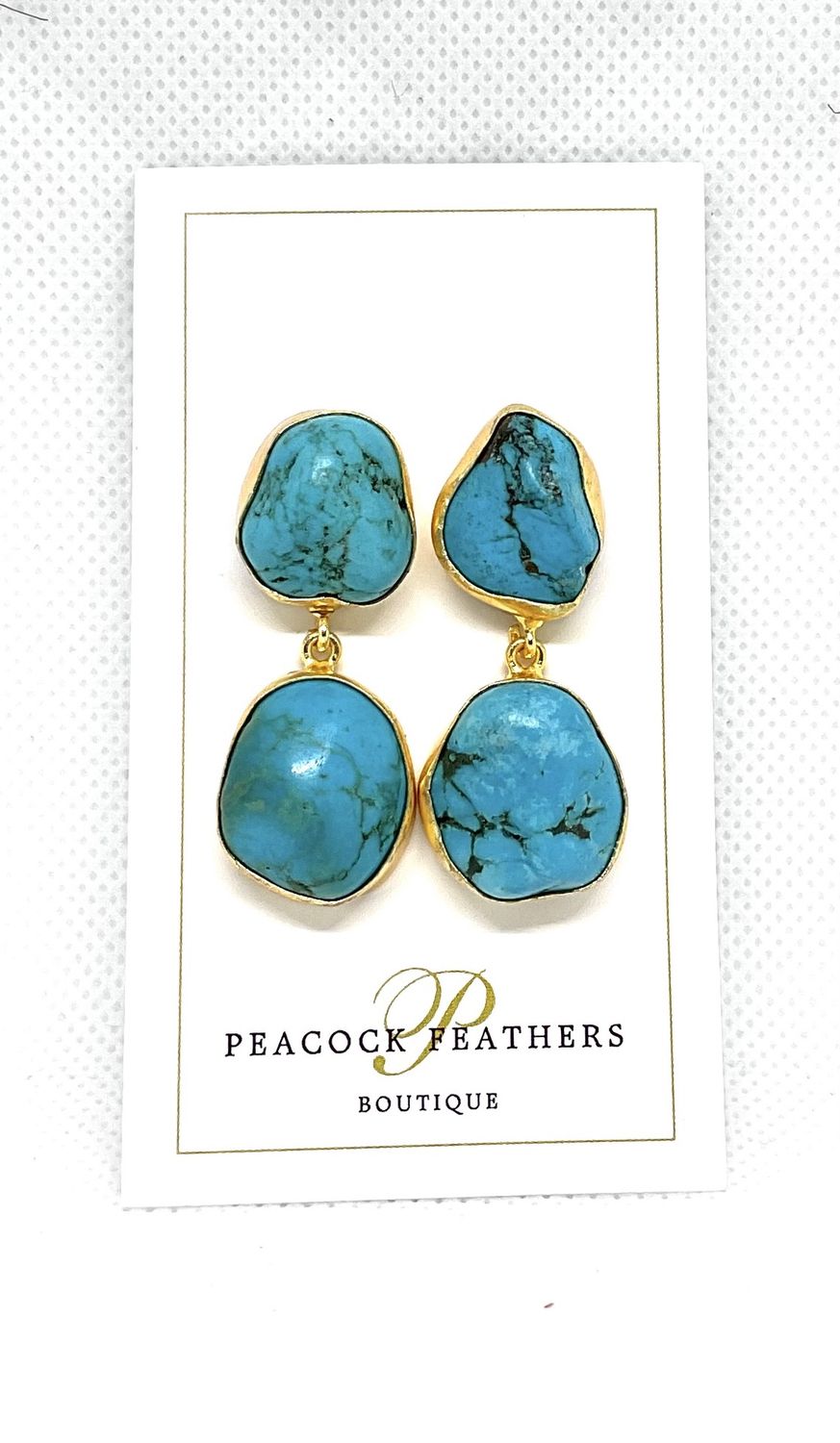 DOUBLE DANGLE-TURQUOISE