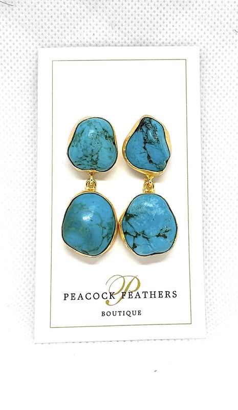 DOUBLE DANGLE-TURQUOISE