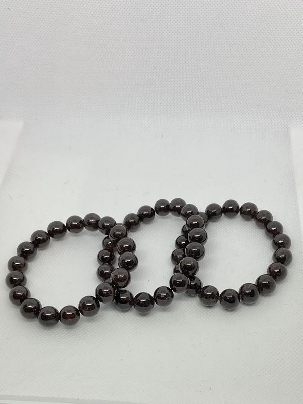 STONE STRETCH BRACELET-BROWN