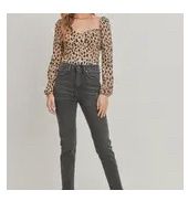 HIGH  RISE VINTAGE SKINNY- WASHED BLACK