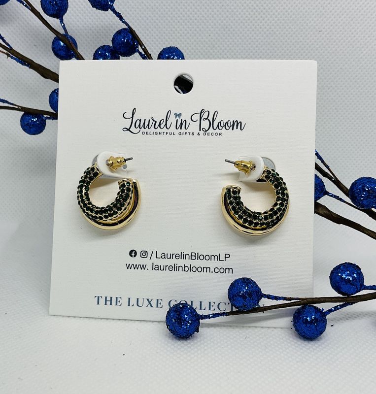 DOUBLE HOOP CRYSTAL CLASSICS EARRINGS