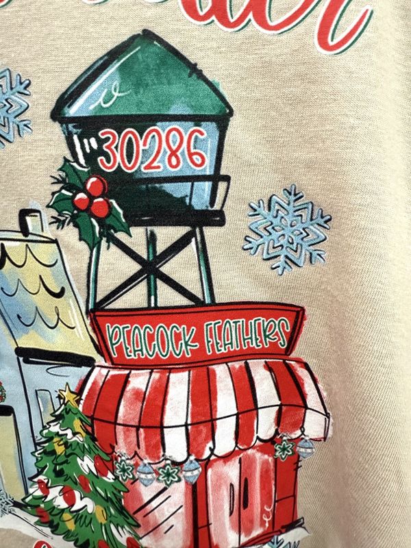 SMALL TOWN CHRISTMAS CUSTOM TEE