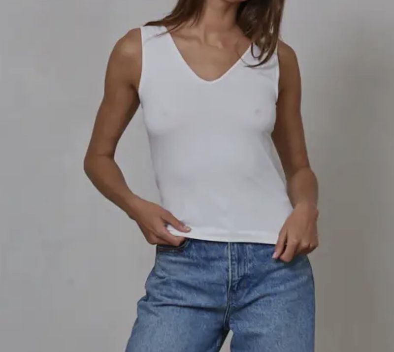 SEAMLESS REVERSE NECK TANK