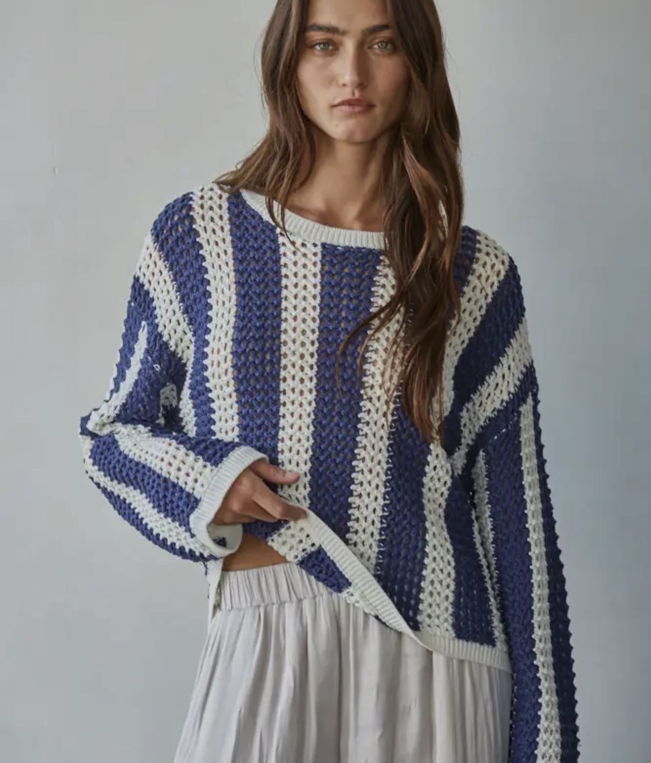 COASTAL CROCHET SWEATER