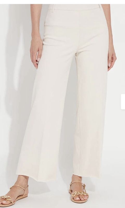 LYSSÉ ERIN HIGH WAIST WIDE LEG DENIM—-OAT