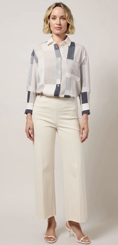 LYSSÉ ERIN HIGH WAIST WIDE LEG DENIM—-OAT