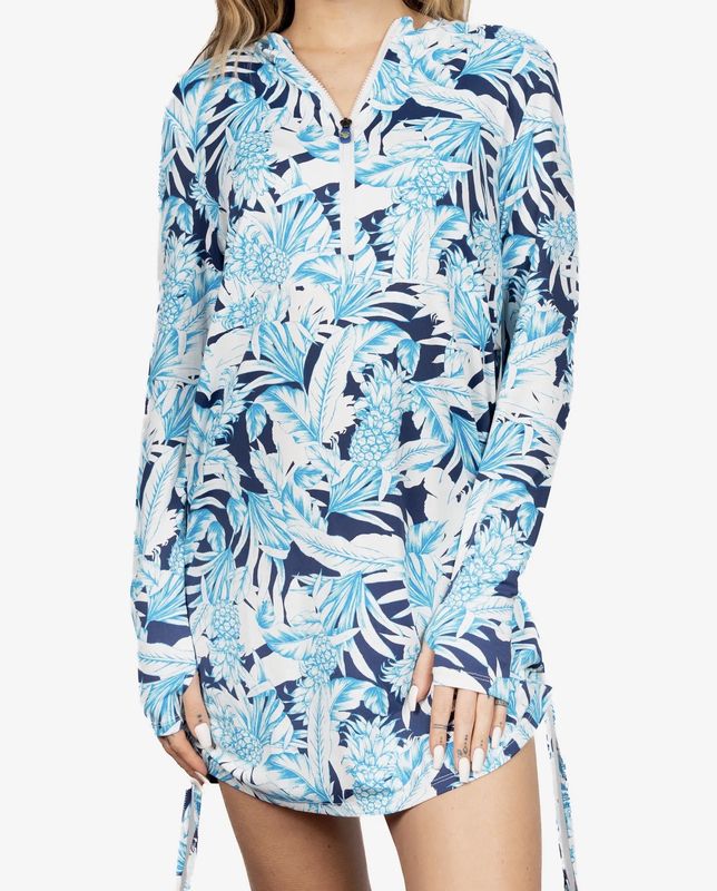 BLUE SWIM  DRESS UPF +50