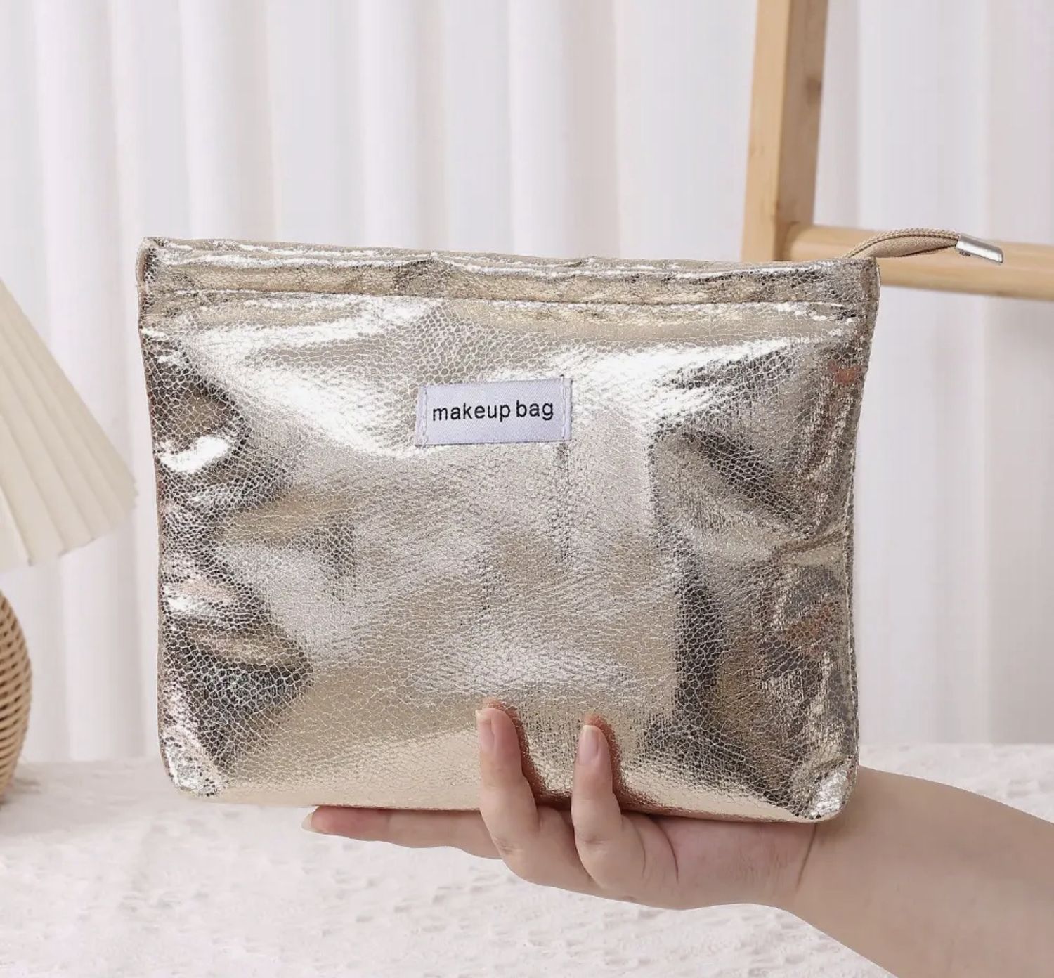 MINI MAKEUP BAG-GOLD