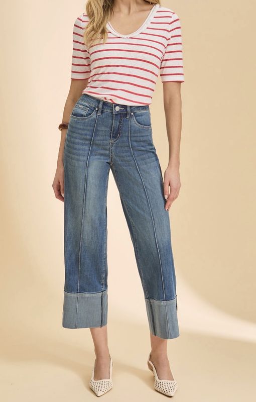 FDJ OLIVIA WIDE LEG CUFFED ANKLE