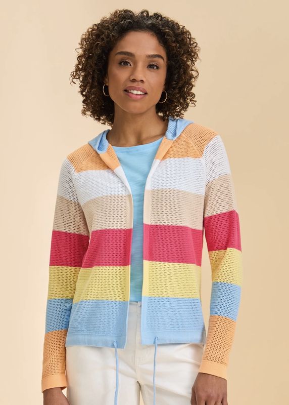 FDJ SPRITZ STRIPE CARDIGAN