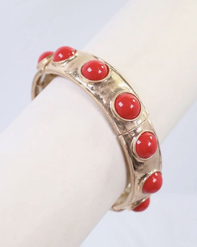 REAGAN RED STRETCH BRACELET