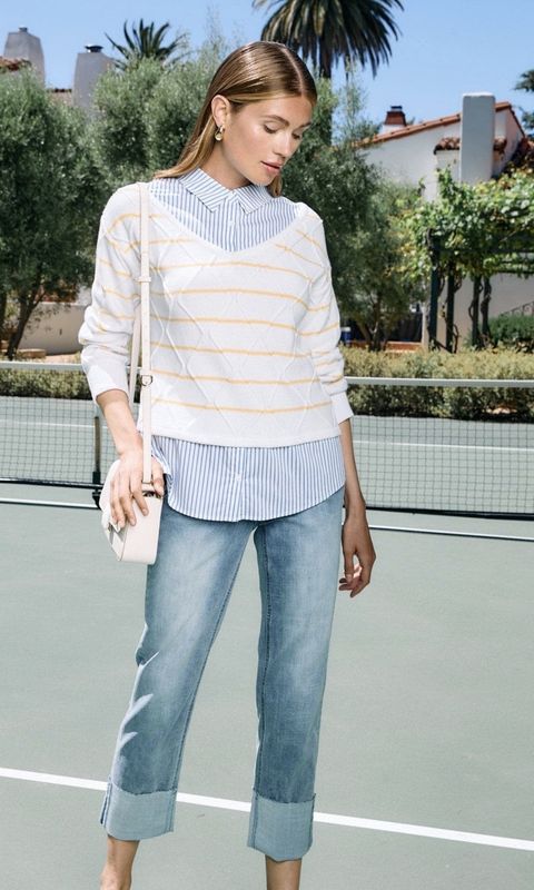 MIX MEDIA STRIPE SWEATER