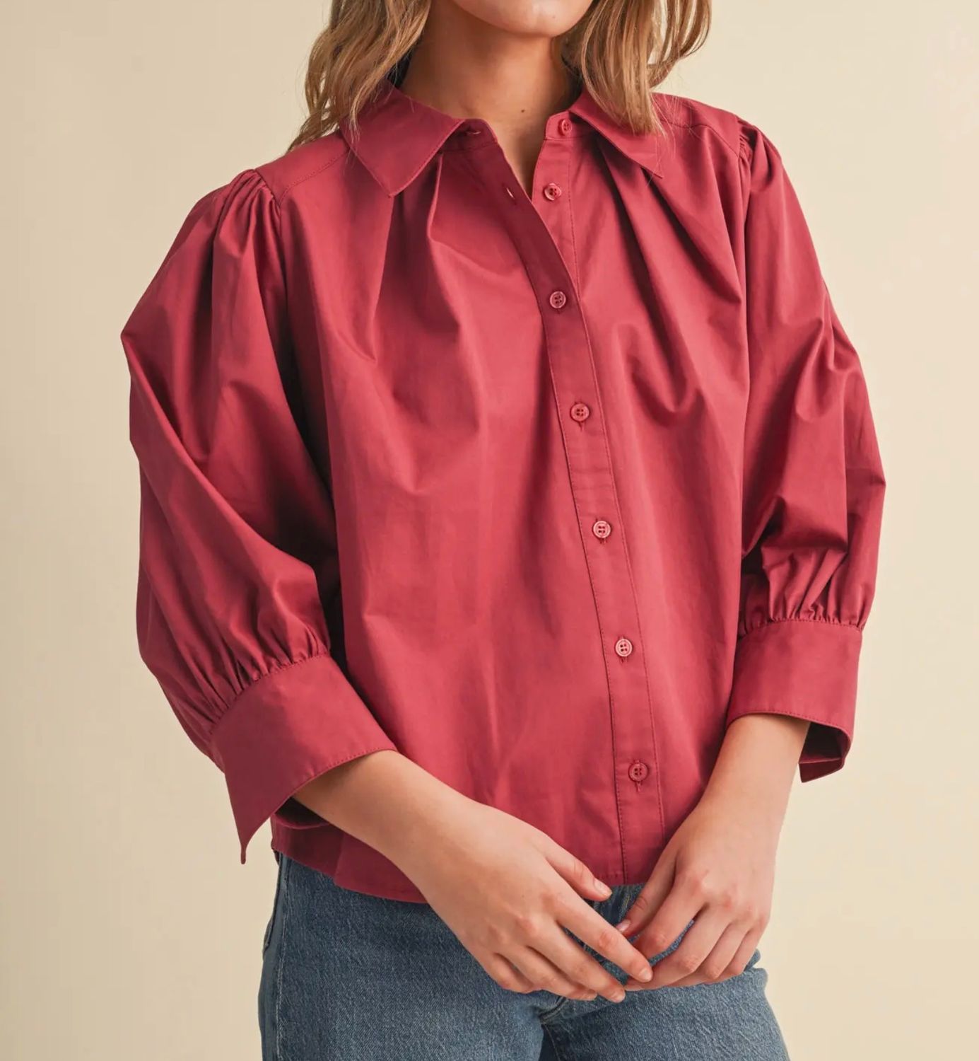 ROSEWOODPUFF SLEEVE TOP