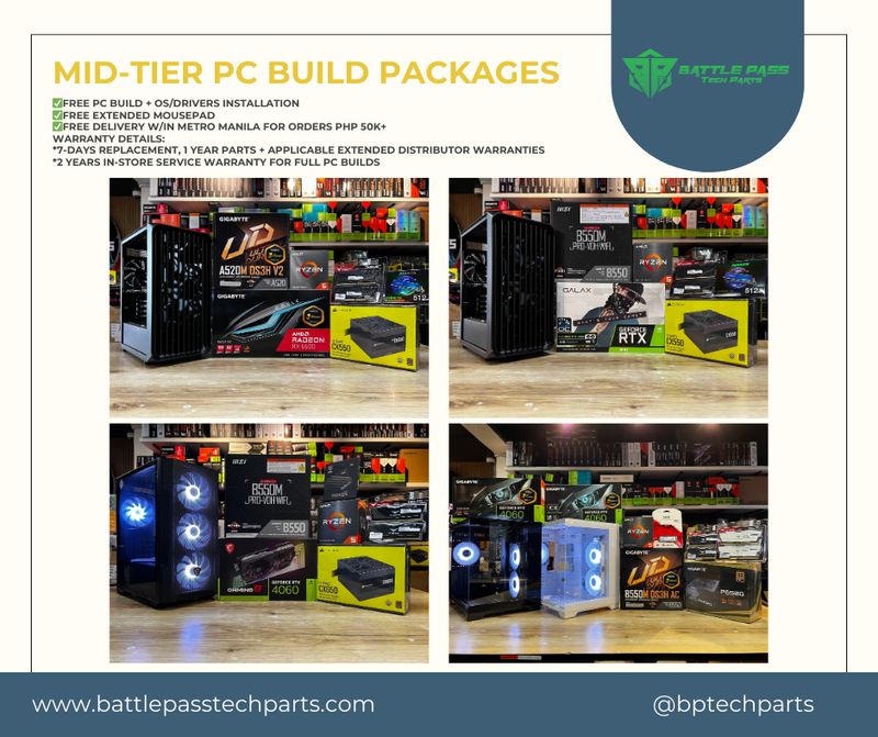 MID-TIER PC BUILD PACKAGES