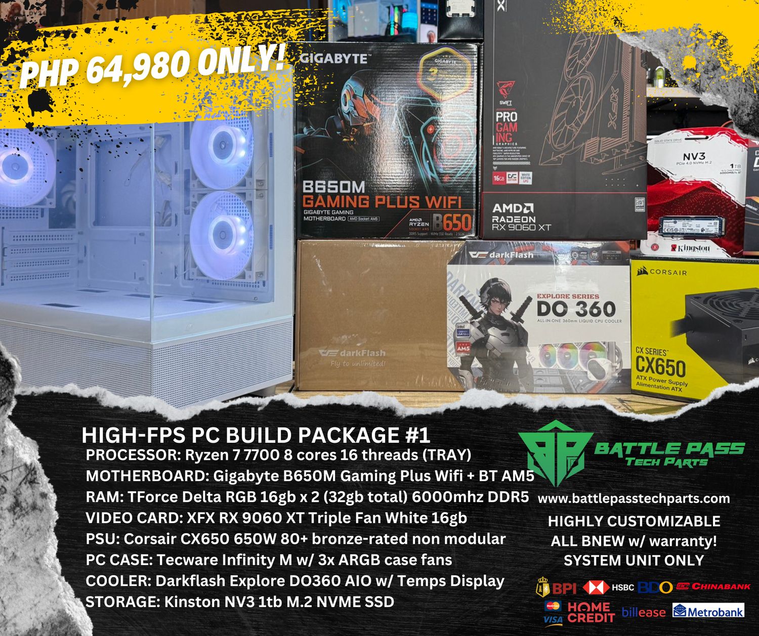 HIGH-FPS PC PACKAGES. Prices starting at: