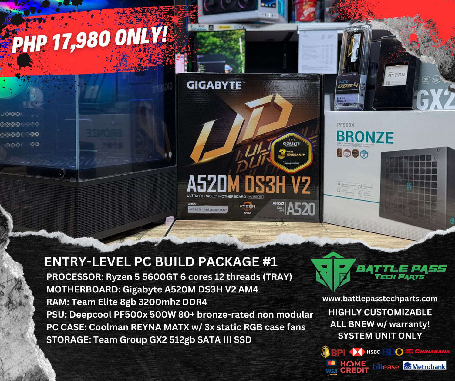 ENTRY-LVL PC PACKAGES. Prices starting at:
