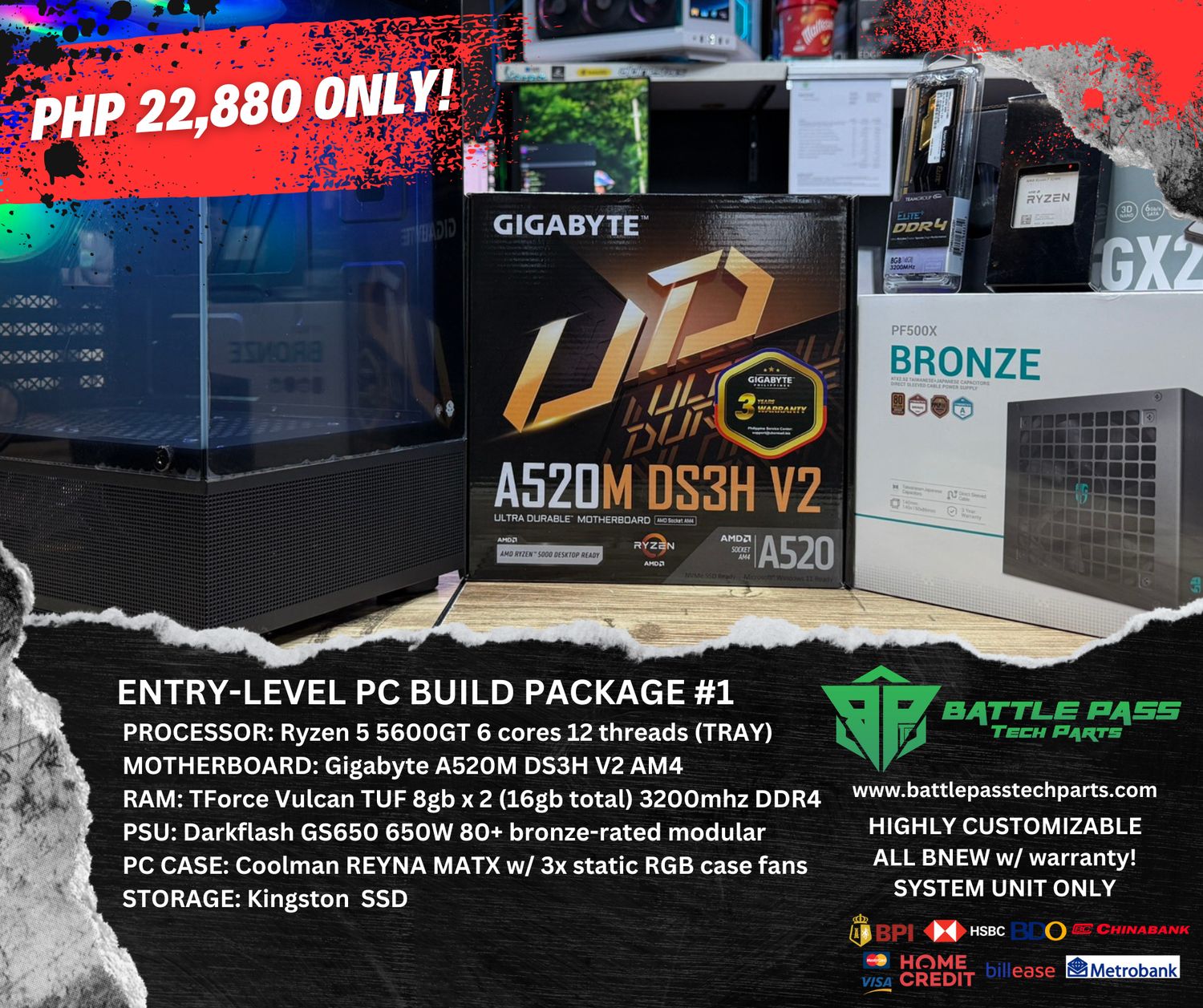ENTRY-LVL PC PACKAGES. Prices starting at: