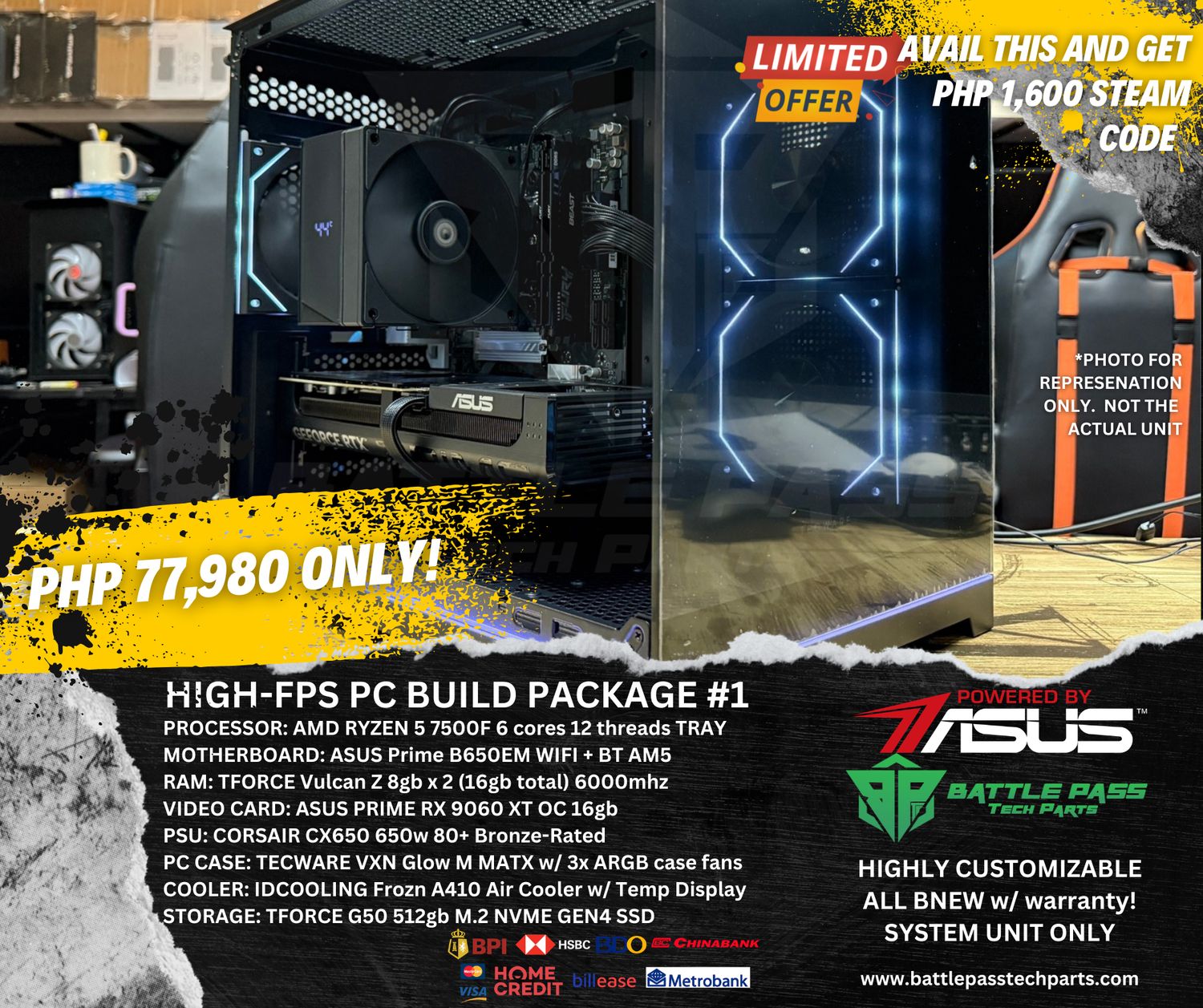 HIGH-FPS PC PACKAGES. Prices starting at: