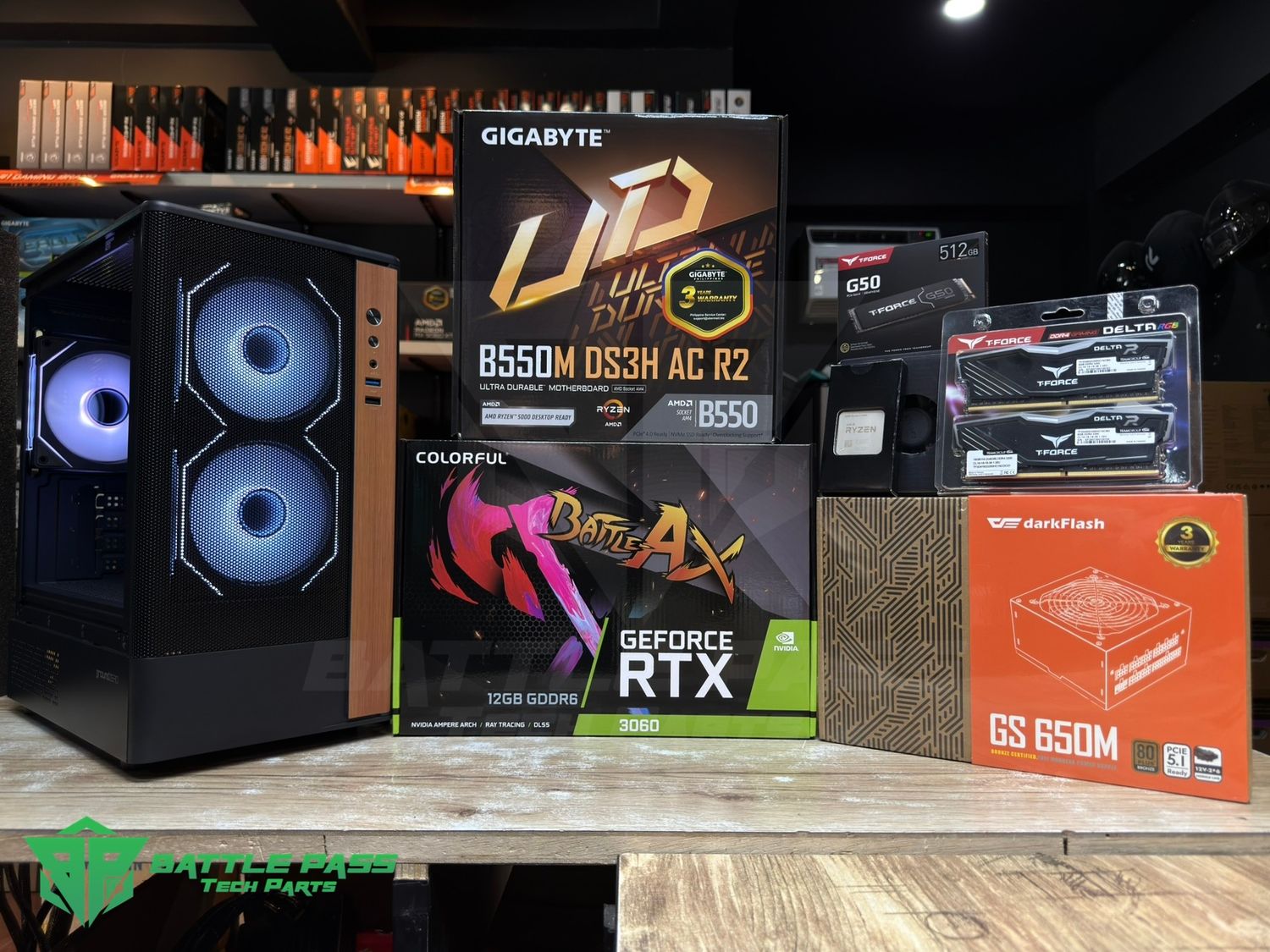 Ryzen 5 5600 + Colorful RTX 3060 12gb PC Build Package