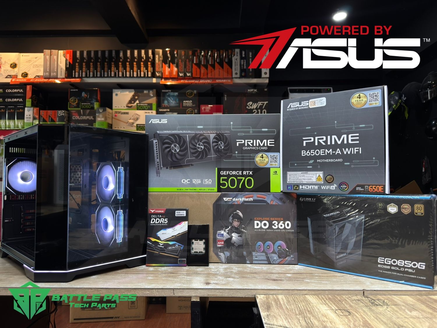 Ryzen 5 7500X3D + ASUS PRIME RTX 5070 OC 12GB