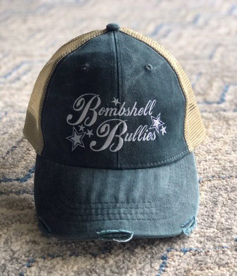 Bombshell Trucker Hat, Color: Blue